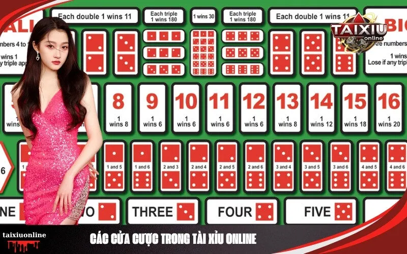Các Cửa Cược Trong Tài Xỉu Online