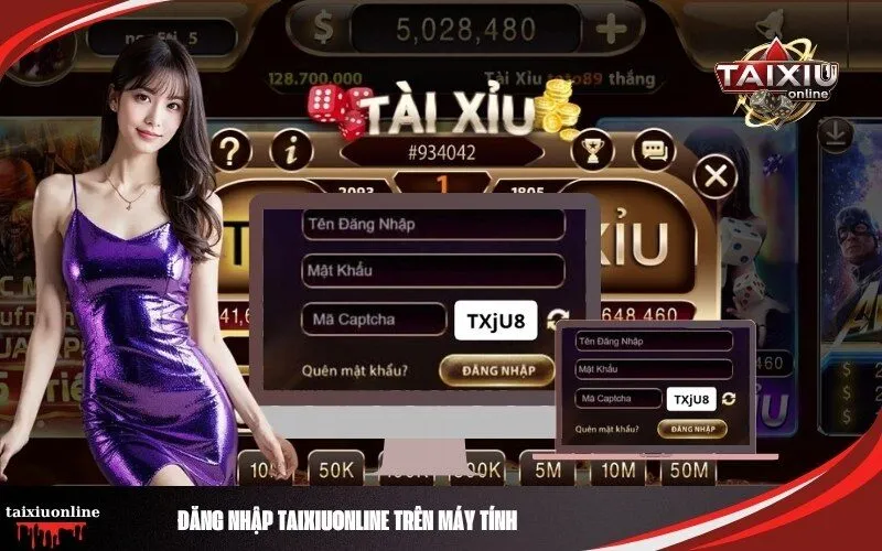 Đăng nhập Taixiuonline trên máy tính