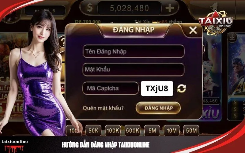 Hướng dẫn đăng nhập vào Taixiuonline